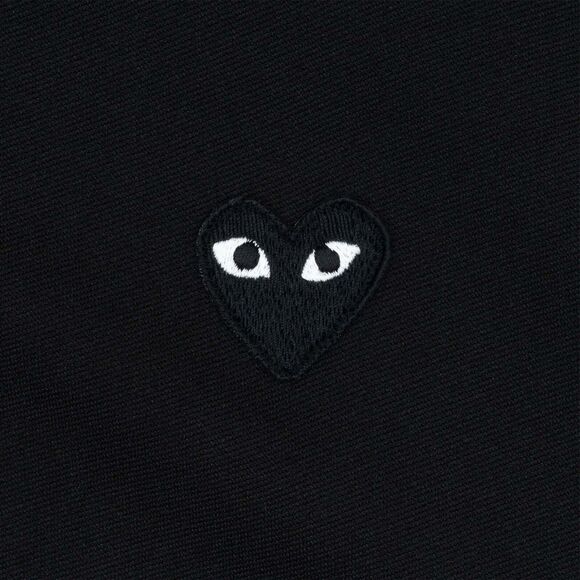 COMME DES GARCONS CDG PLAY BLACK HEART FULL ZIP BACK PRINT HOODIE SIZE XL - Picture 3 of 13